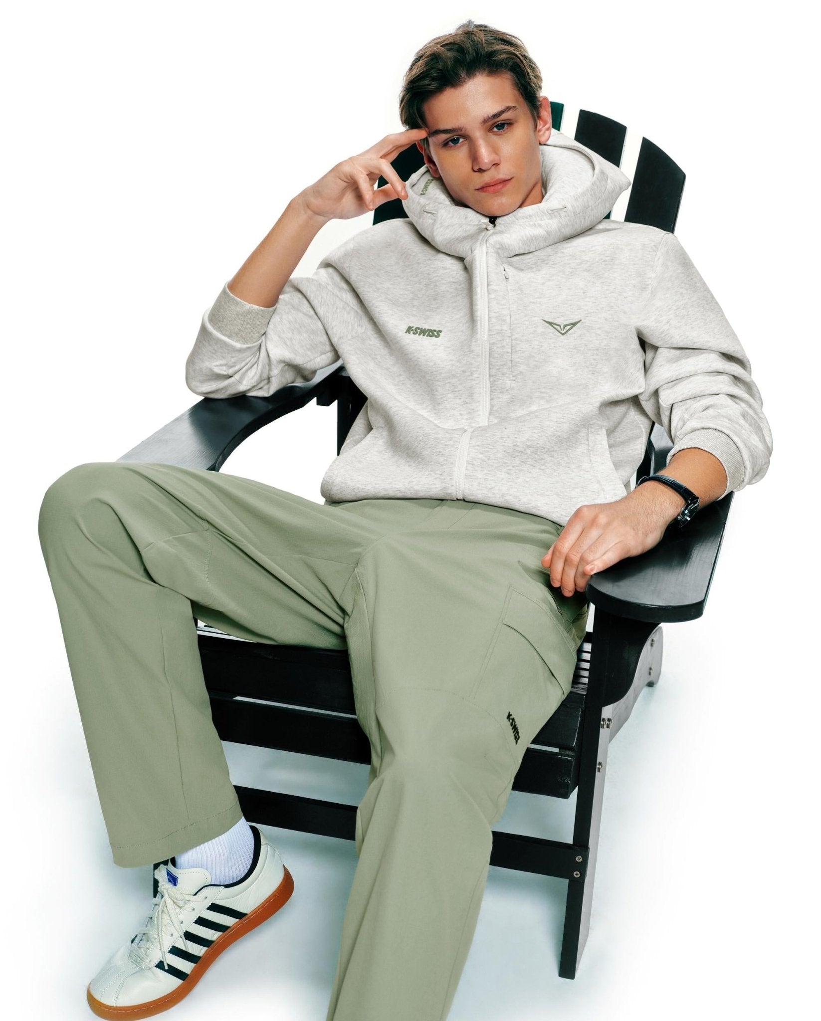 K-Swiss K- SWISS X ANDREY RUBLEV UNISEX KUBE HOODED JACKET