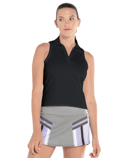 K-Swiss SLEEVELESS RIB POLO