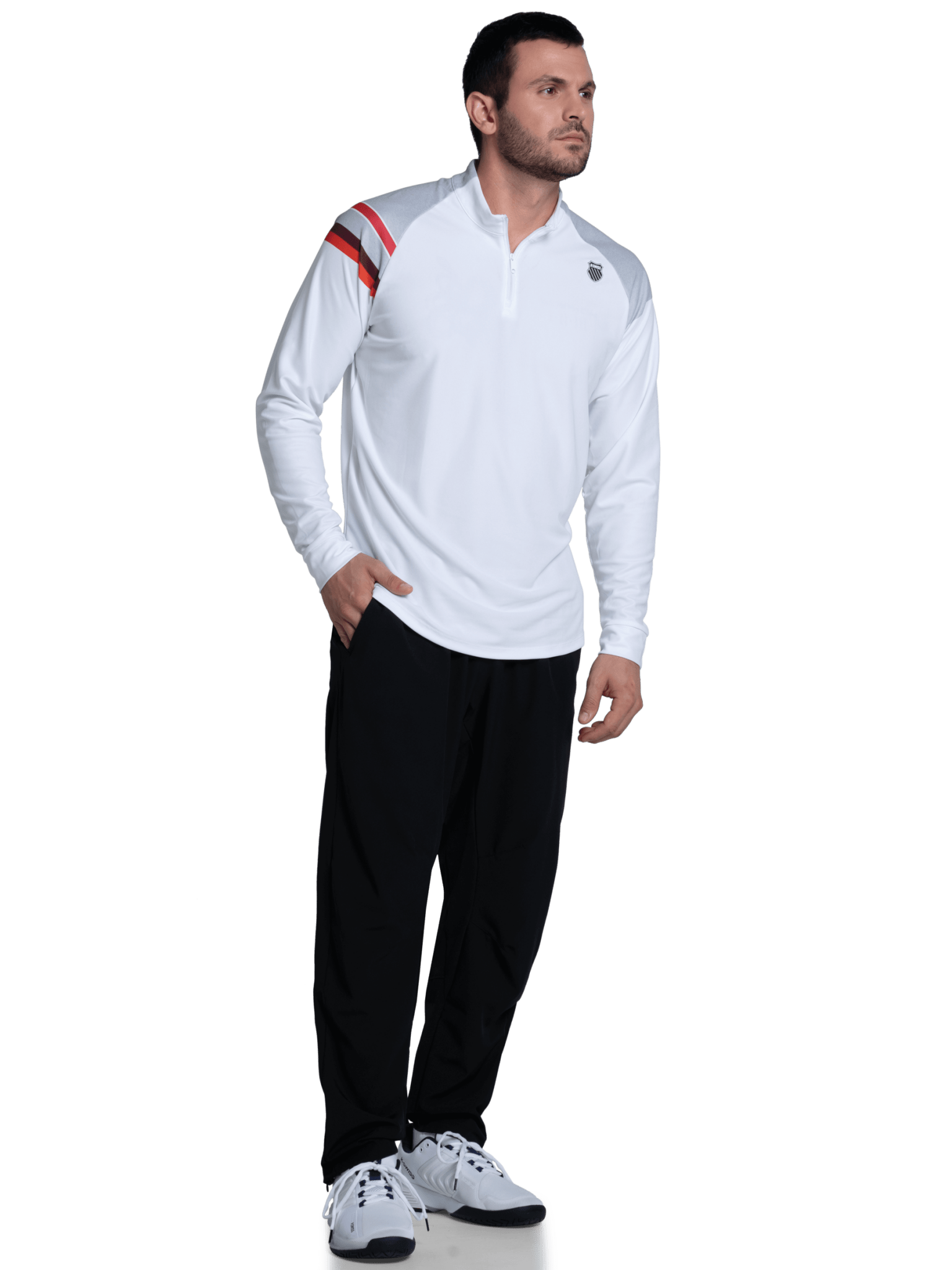 K-Swiss SIDELINE 1/4 ZIP L/S