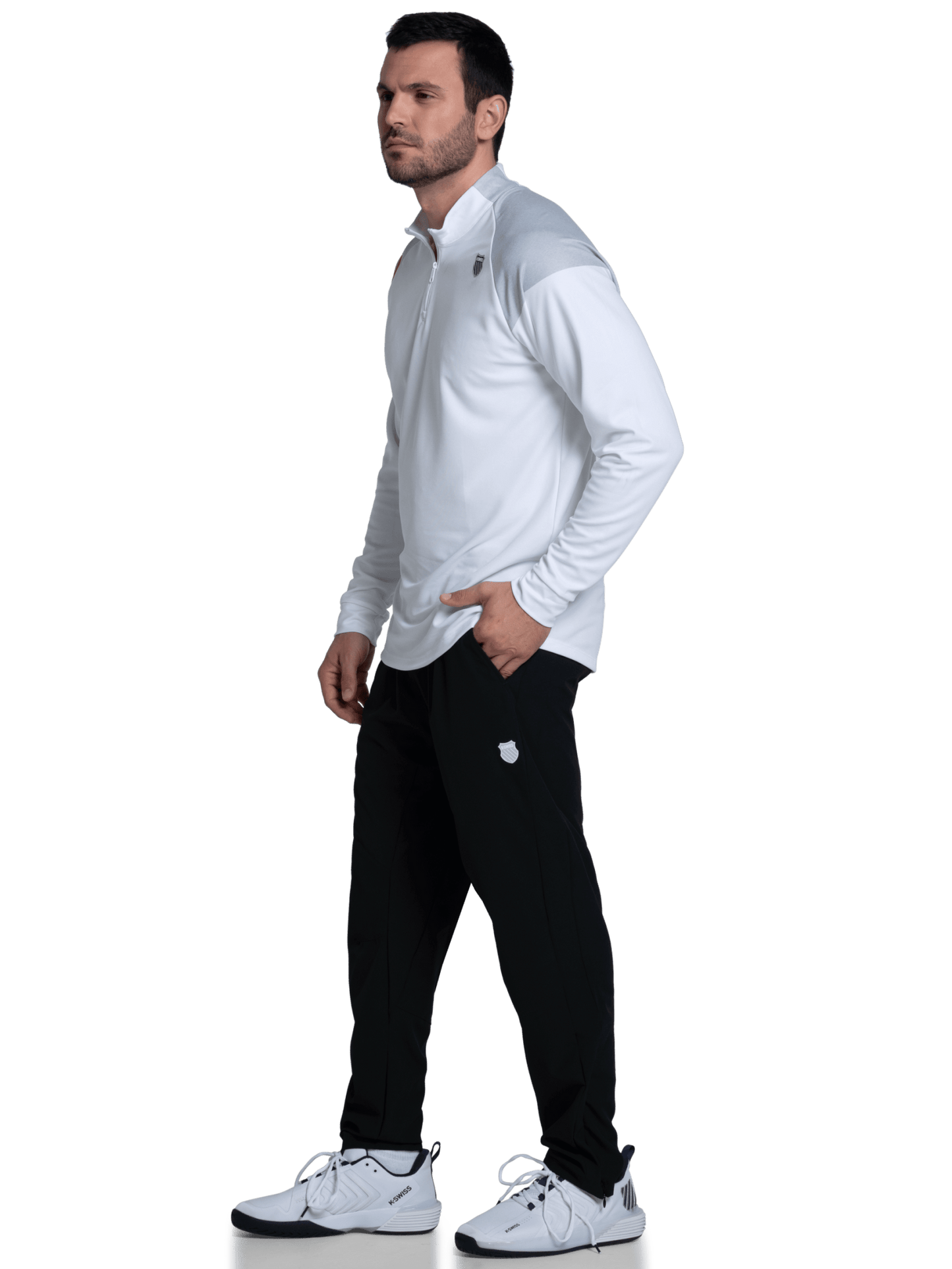 K-Swiss SIDELINE 1/4 ZIP L/S