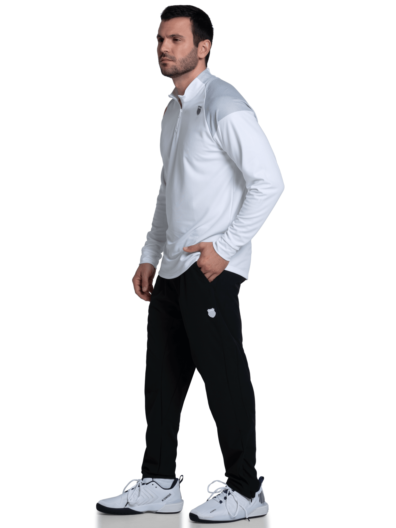K-Swiss SIDELINE 1/4 ZIP L/S